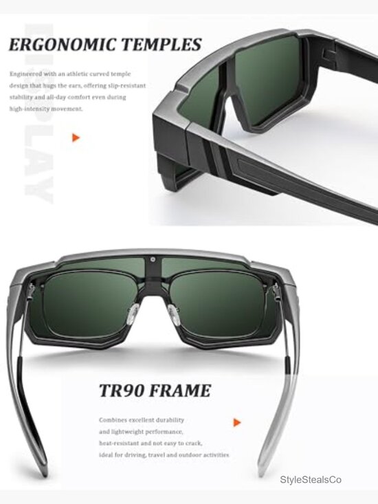 Oversized Fit Over Polarized Sunglasses UV400 Sports Shades